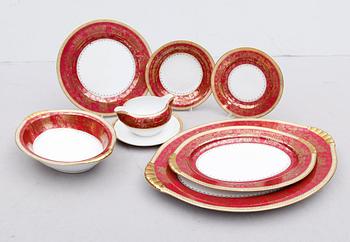 MATSERVIS, 40 delar, porslin, Japan, 1900-talets mitt.