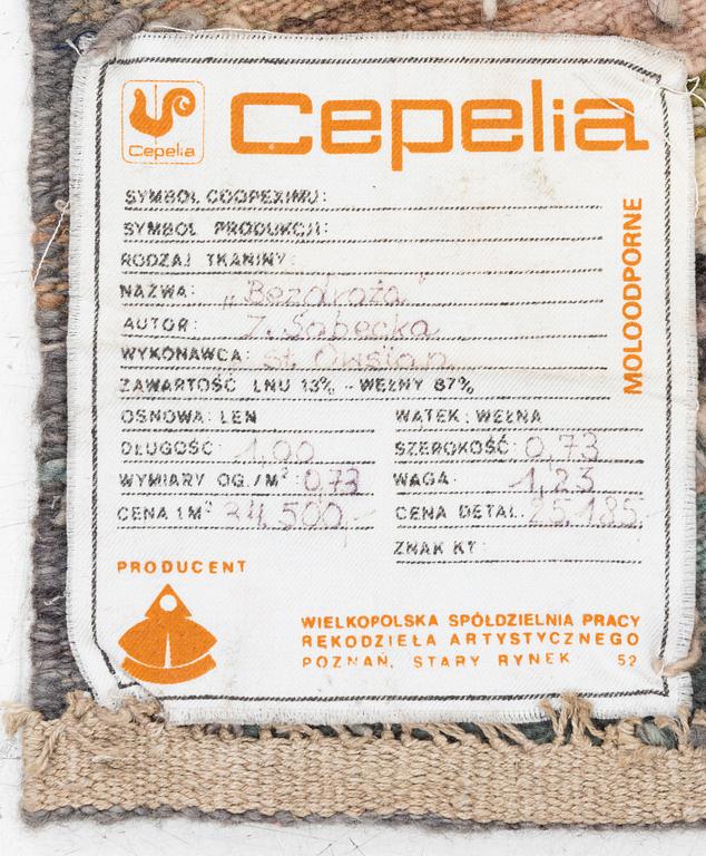 A tapestry, "Bezdroźa" (Wilderness) c. 74 x 100 cm,