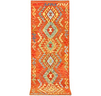 A Kilim runner, Afghanistan, a. 248 x 82 cm.