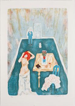 VICTOR SPARRE, mapp med 6 st färglitografier, signerade, daterade -90 och numrerade 31/95.