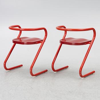 Börge Lindau, & Bo Lindekrantz, a set of 8 model S70-3 armchairs Lammhults.