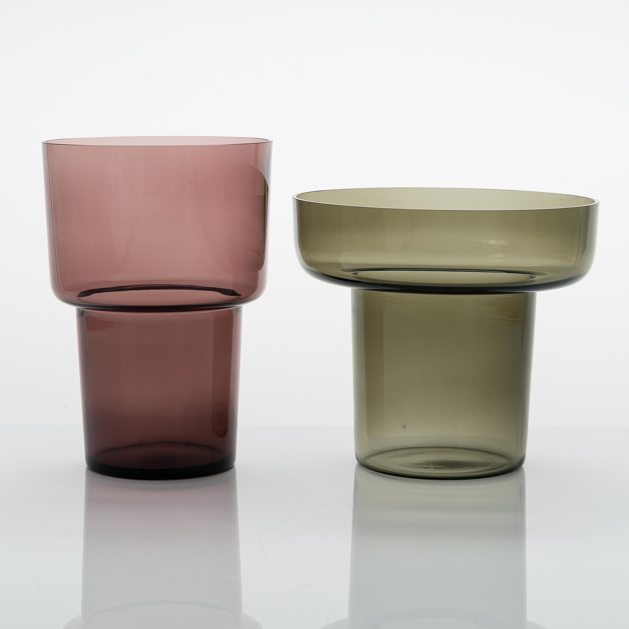 LISA JOHANSSON-PAPE, vaser 7 st, Iittala 1960-tal.