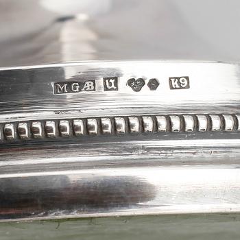 LJUSSTAKAR, 1 par, silver, MGAB, Uppsala 1960.