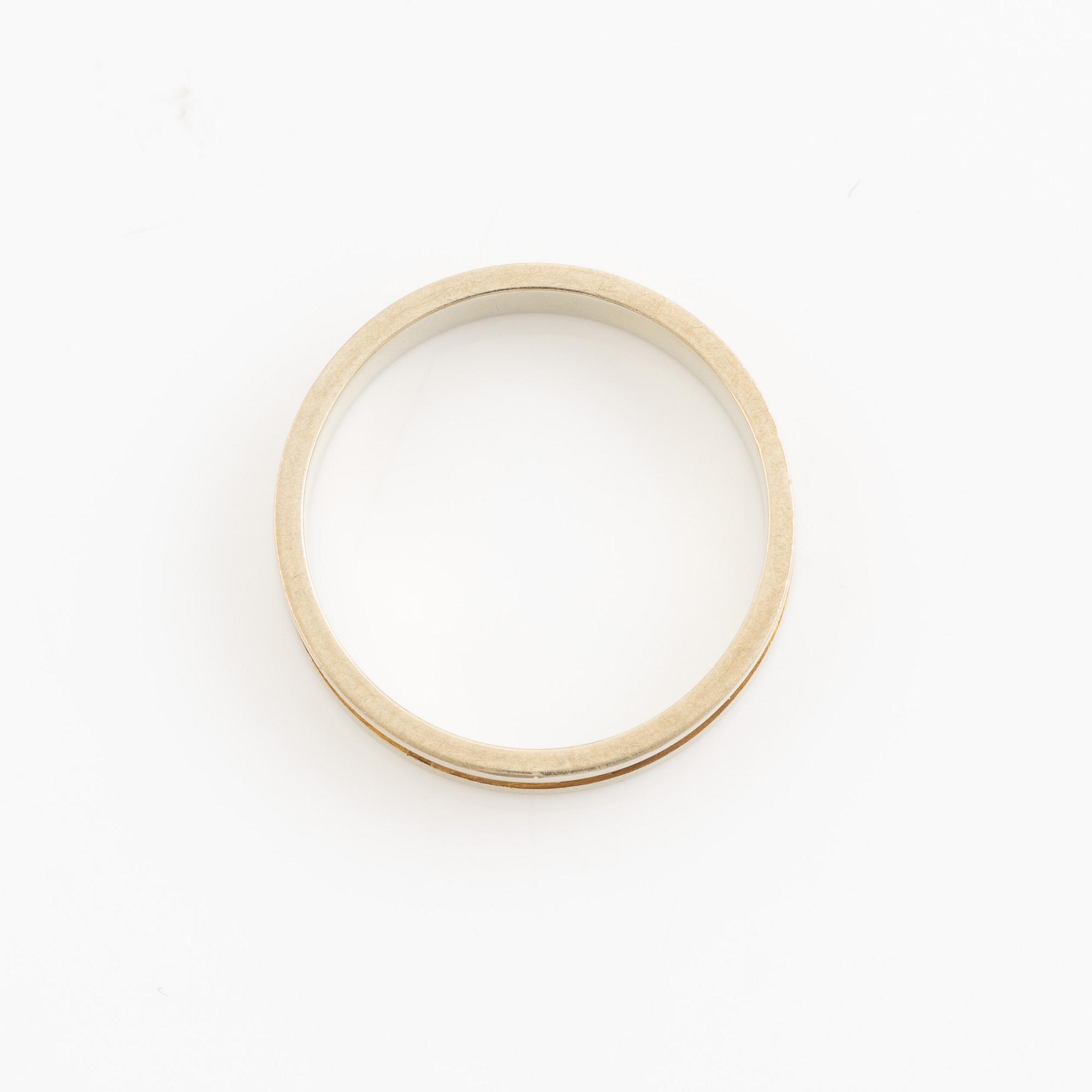 Lapponia, ring 18K gold and white gold, Finland 1977.