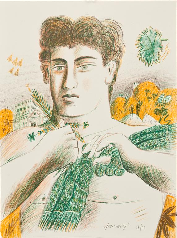 ALEXANDRE FASSIANOS, färglitografi, signerad och numrerad 17/40.