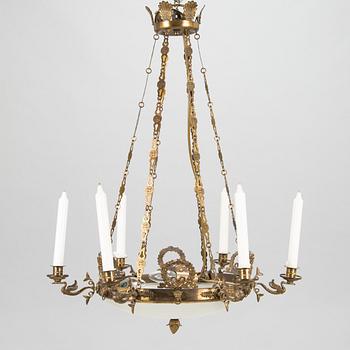 Taklampa / takampel, empirstil, 1900-talets mitt.