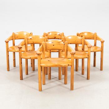 Rainer Daumiller, armchairs, 6 pcs, Denmark 1960s/70s.