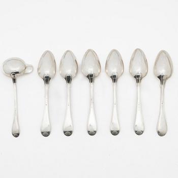 Johan Petter Grönvall, Matskedar, 6 st samt såssked, Stockholm 1826-1827.