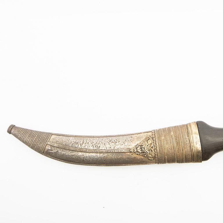 Jambiya / dagger, Kurdish, eastern Turkey / northern Iraq circa 1850.