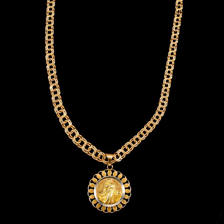 HALSBAND, 18k guld. Ca 20 gr.