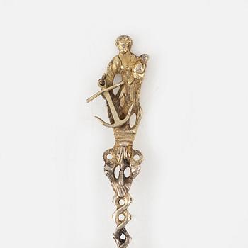 A Silver-Gilt Spoon, possibly Holland, 19th Century.