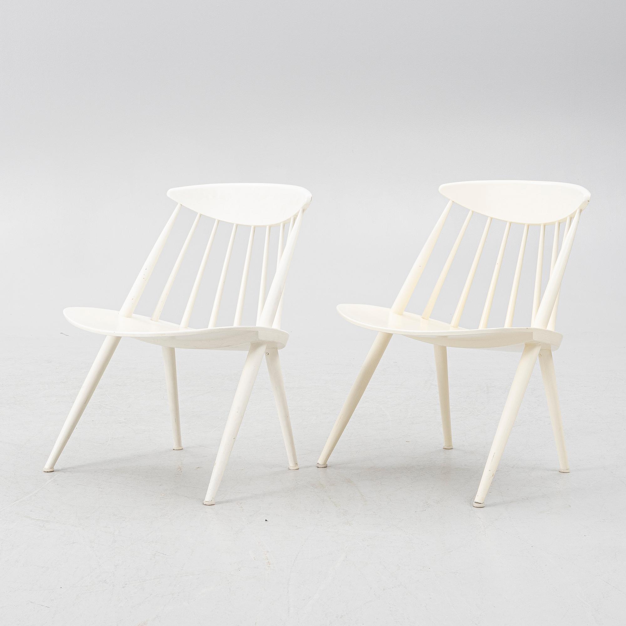 Gillis Lundgren, a pair of 'Jo' chairs, IKEA, 1960's.