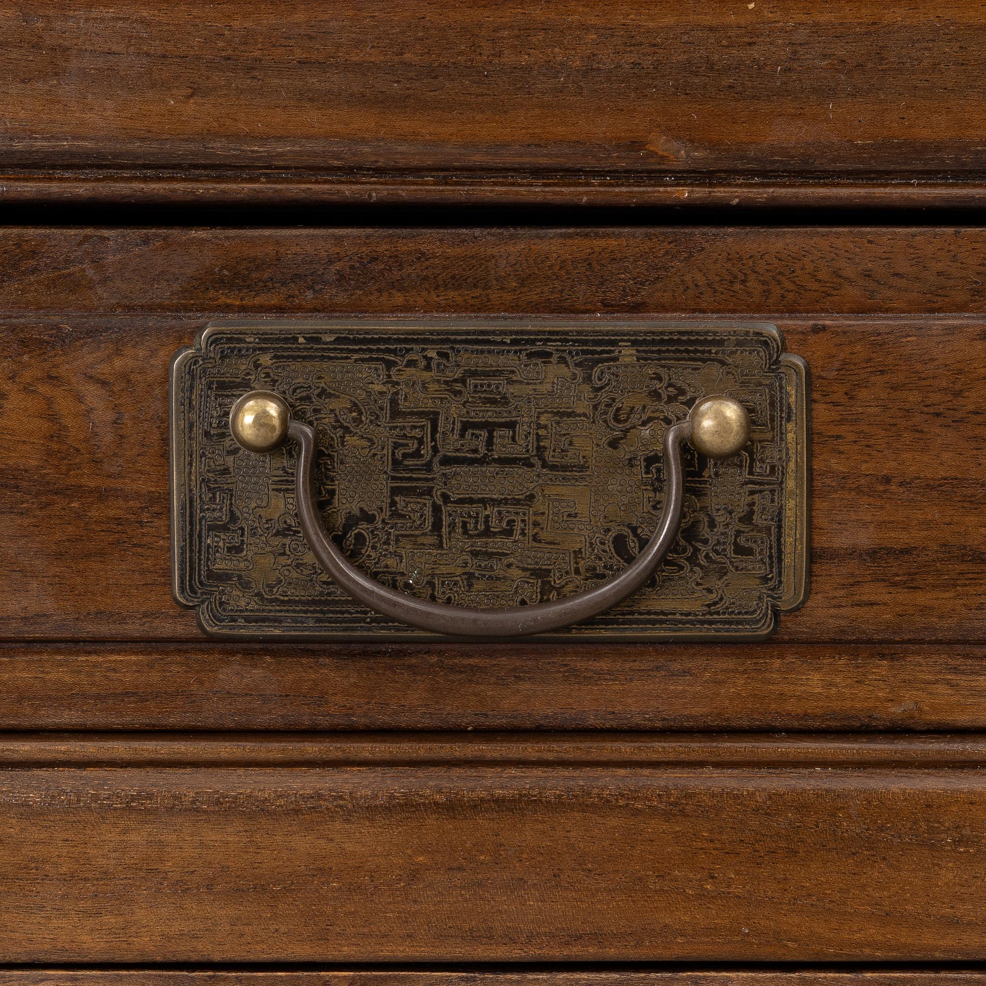 A Chinese hardwood desk, 20th century.