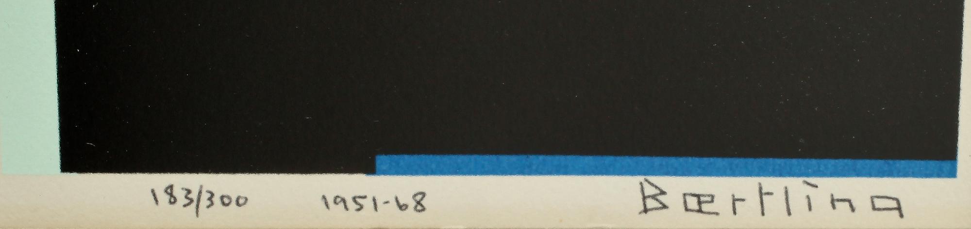 OLLE BAERTLING, färserigrafi, sign, numr 183/300 o dat- 1951-68.