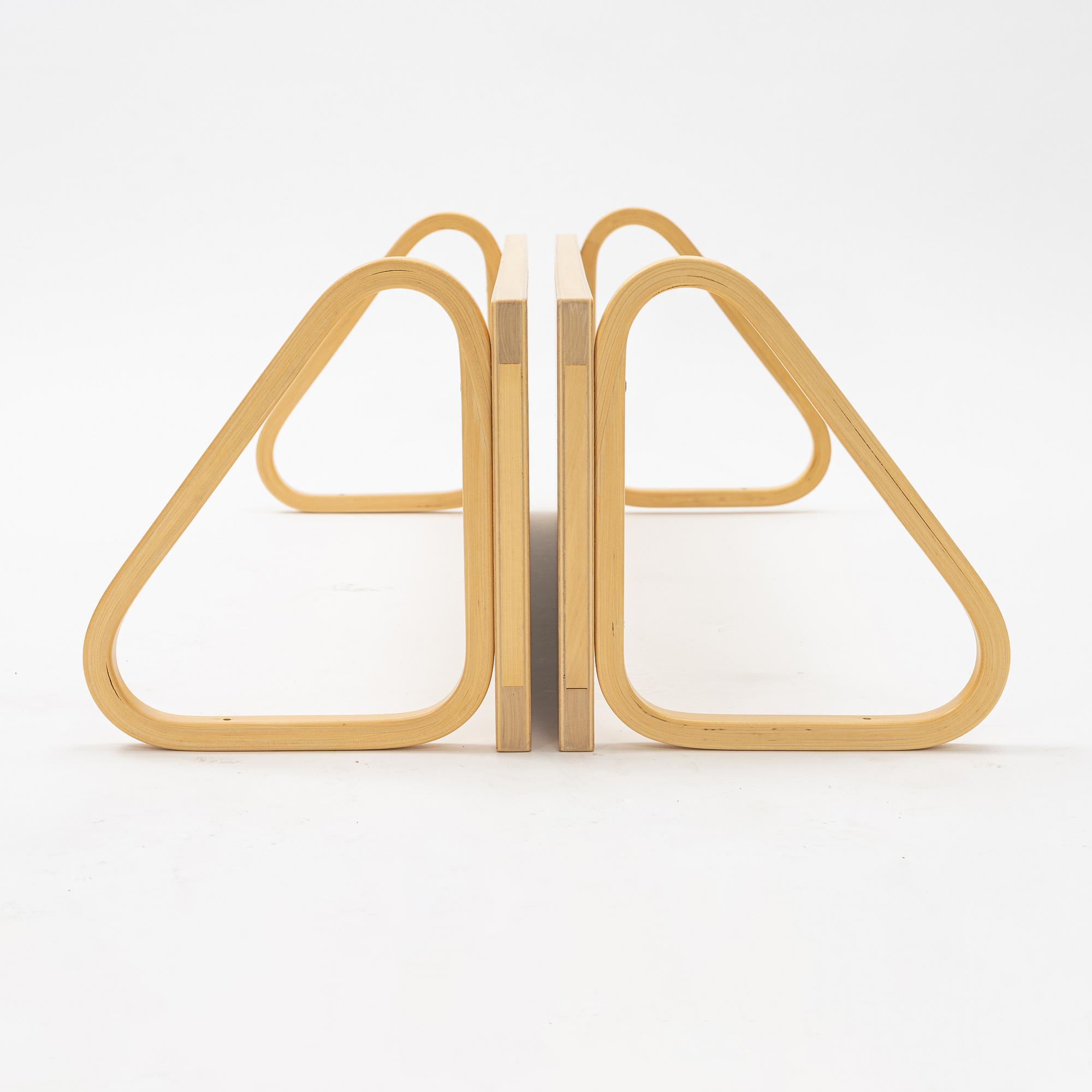 Alvar Aalto, a pair of shelves, Finland, 21st century.