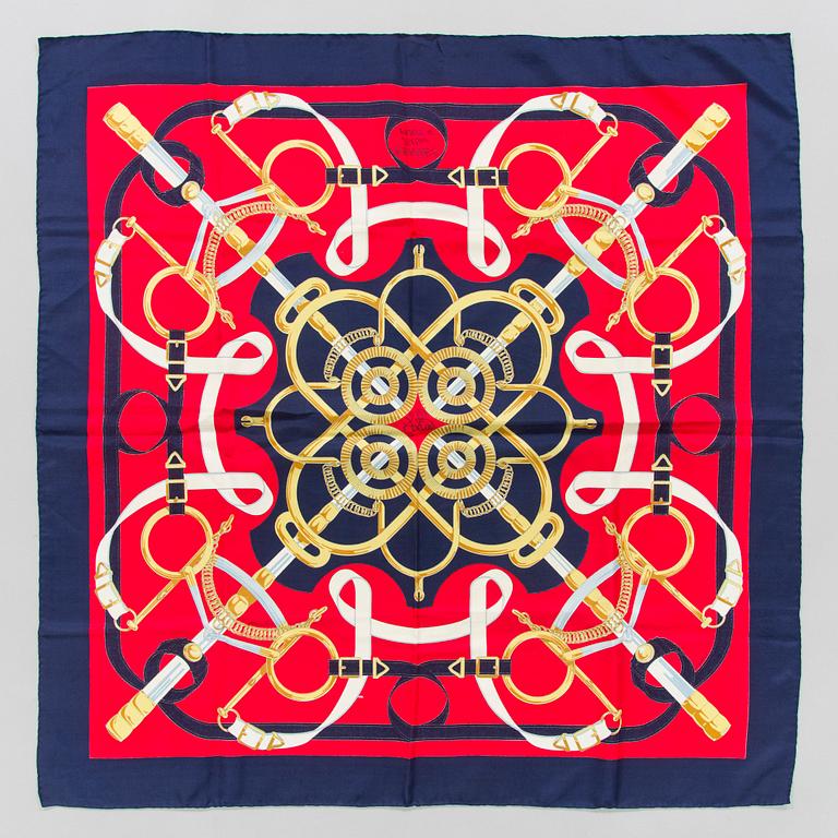 Hermès, an 'Eperon d'Or' scarf.
