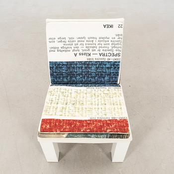 Front design by S Lagerqvist, C van den Lancken, A Lindgren, and K Sävström, armchair, "Selma", PS series IKEA 2009.