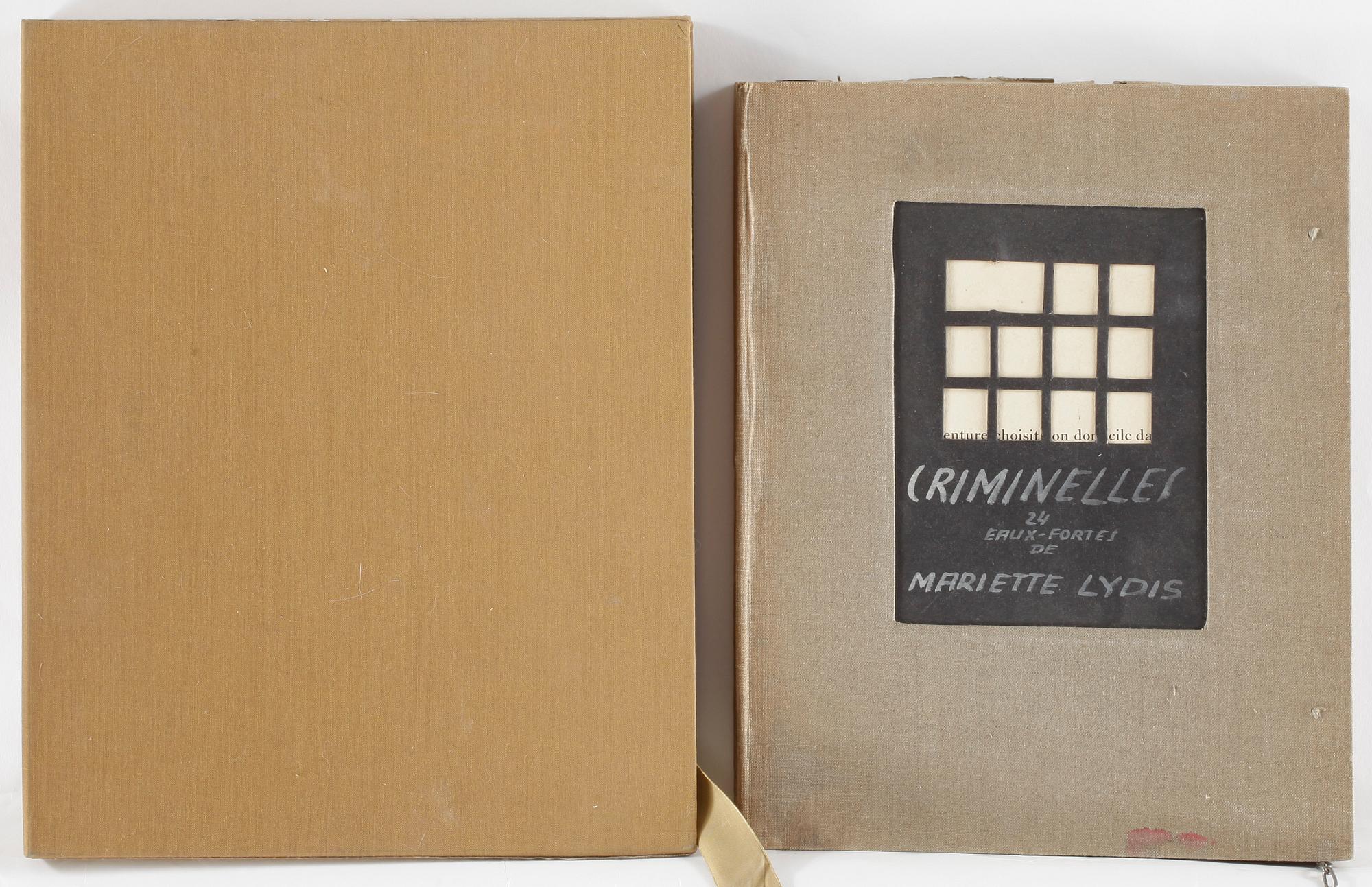 MARIETTE LYDIS, mapp med 19st etsningar, 1927, signerade.