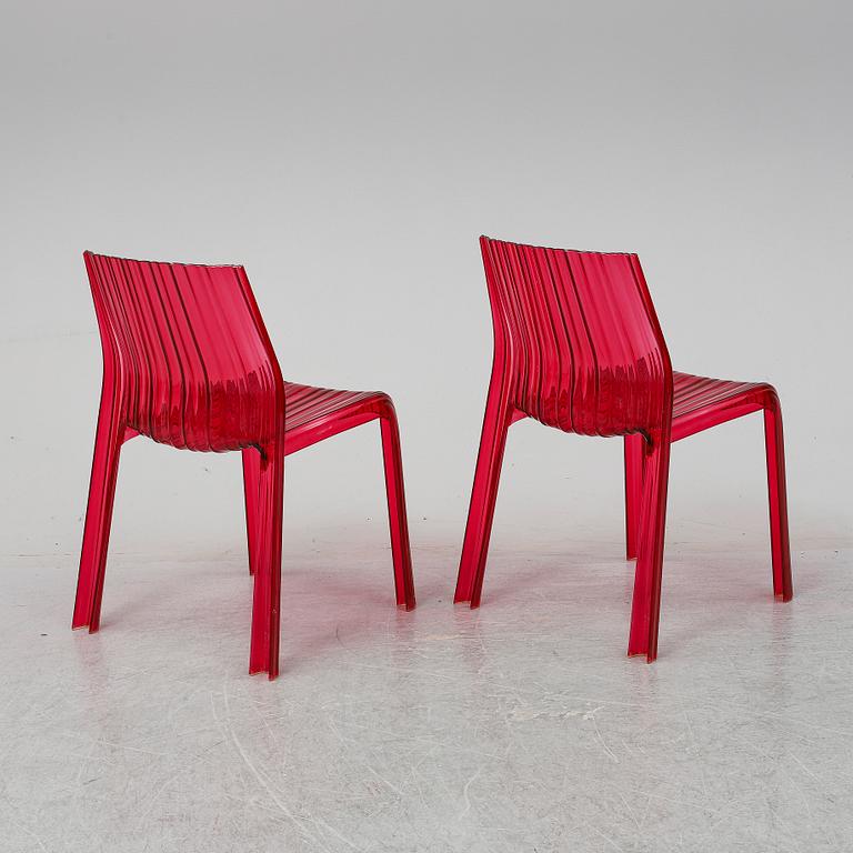 PATRICIA URQUIOLA, 8 'Frilly'  chairs, Kartell, designed 2008.