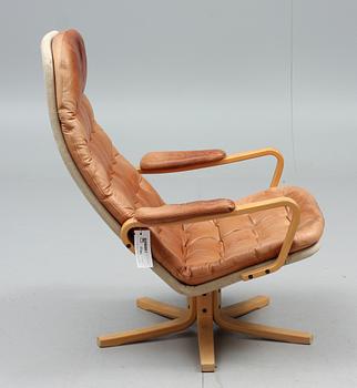 FÅTÖLJ, Sam Larsson, DUX, 1980-tal.