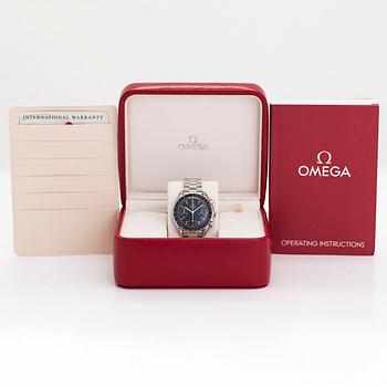 Omega, Speedmaster, Reduced, kronografi, rannekello, 39 mm.