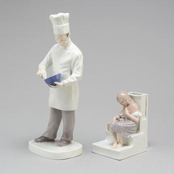 Two Bing & Gröndahl porcelain figurines, 20th century.