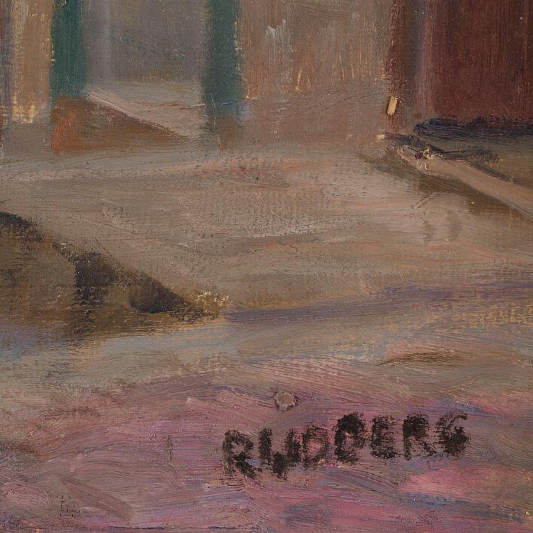 GUSTAV RUDBERG, olja på duk, sign.