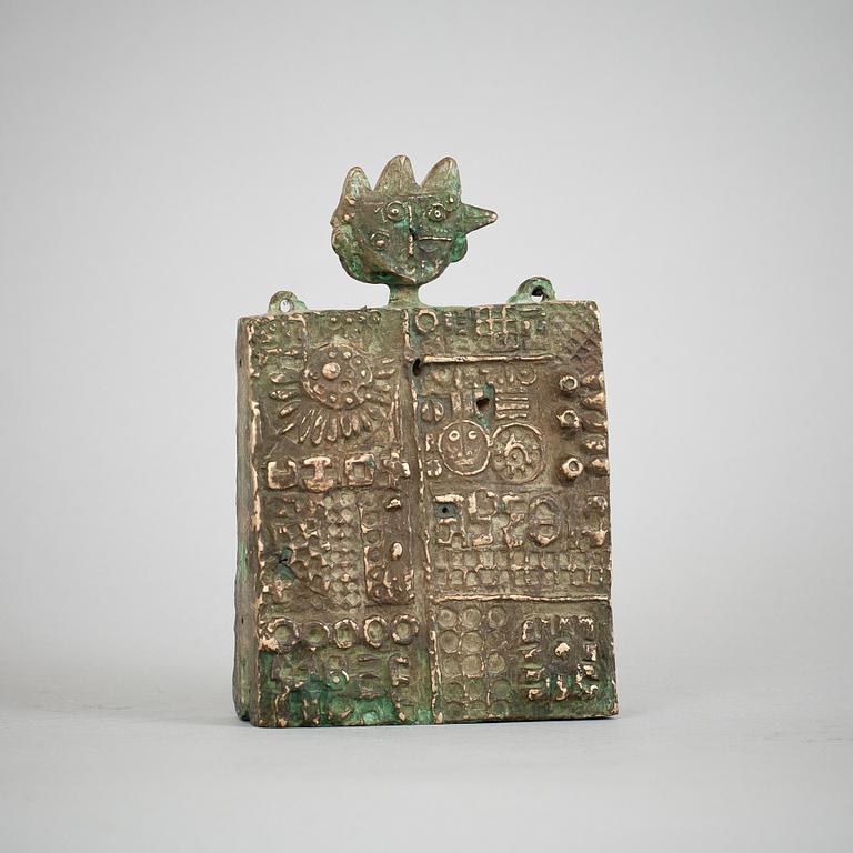 SKULPTUR/DEKORDEL, brons, troligen Stig Lindberg.