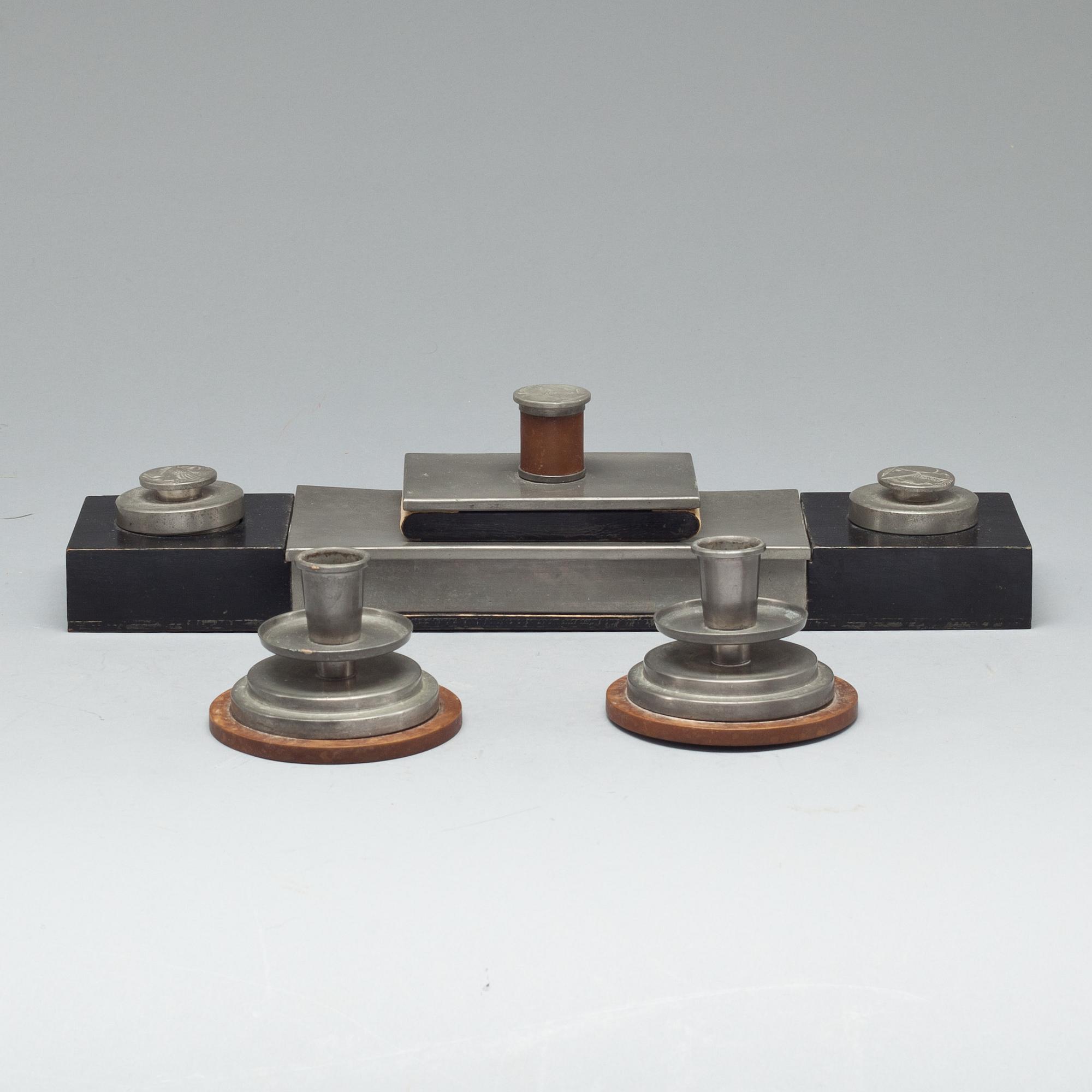 SKRIVSET, 4 delar. Tenn, Athena Ystad, Antonsson. 1900-talets första årtionden.