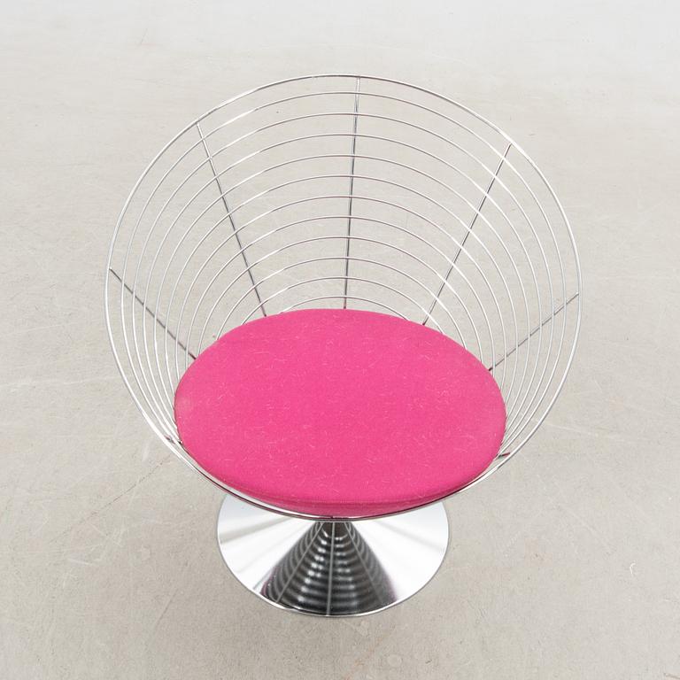 Verner Panton, chair/armchair "Wire Cone chair" Denmark 1980s/90s.