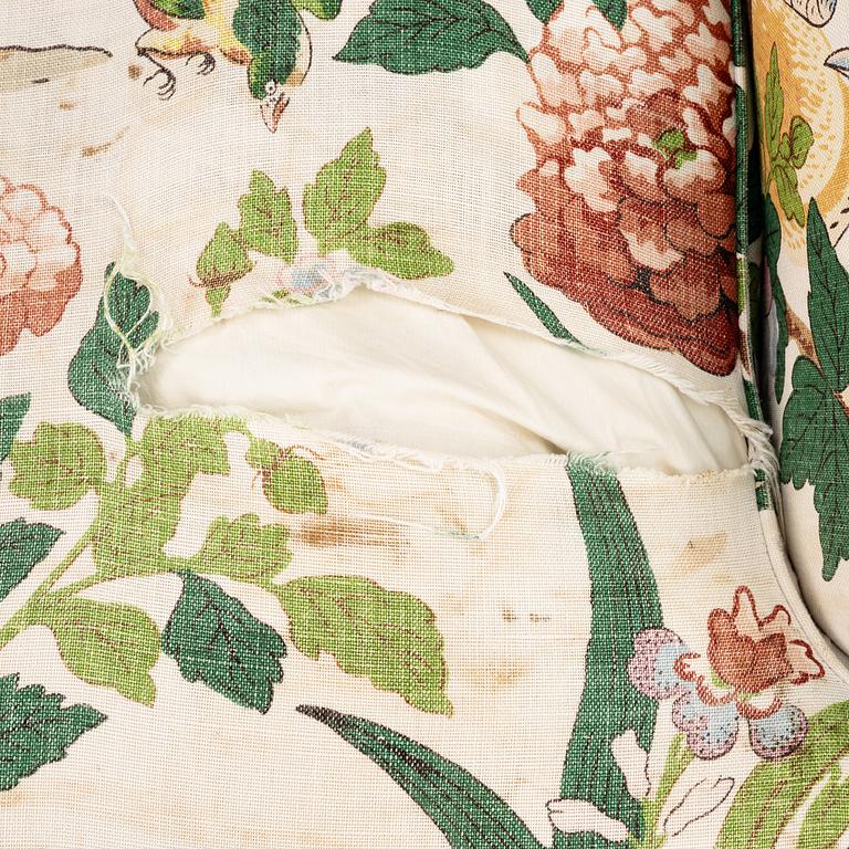 Josef Frank, a model 568 armchair, Firma Svenskt Tenn Sweden, after 1985.