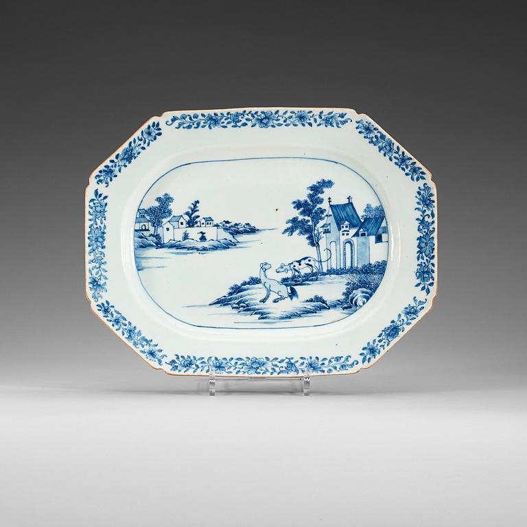FAT, kompaniporslin. Qing dynastin, Qianlong (1736-95).