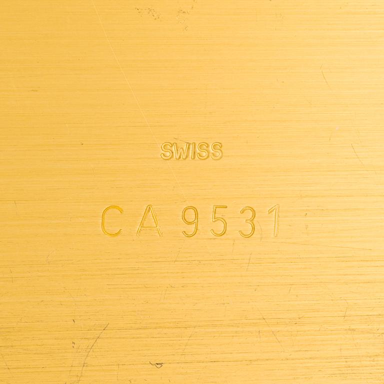 Cartier, desk/wall clock, 31 x 16 x 9 cm.