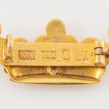 Brooch 18K gold.