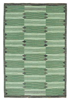 CARPET. Flat weave. 260,5 x 173 cm. Sweden around 1950's-60s.