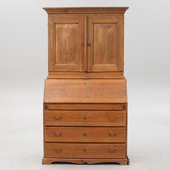 A two-part writing cabinet, around 1800.