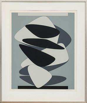 VICTOR VASARELY, färglitografi, signerad och numrerad 33/250.