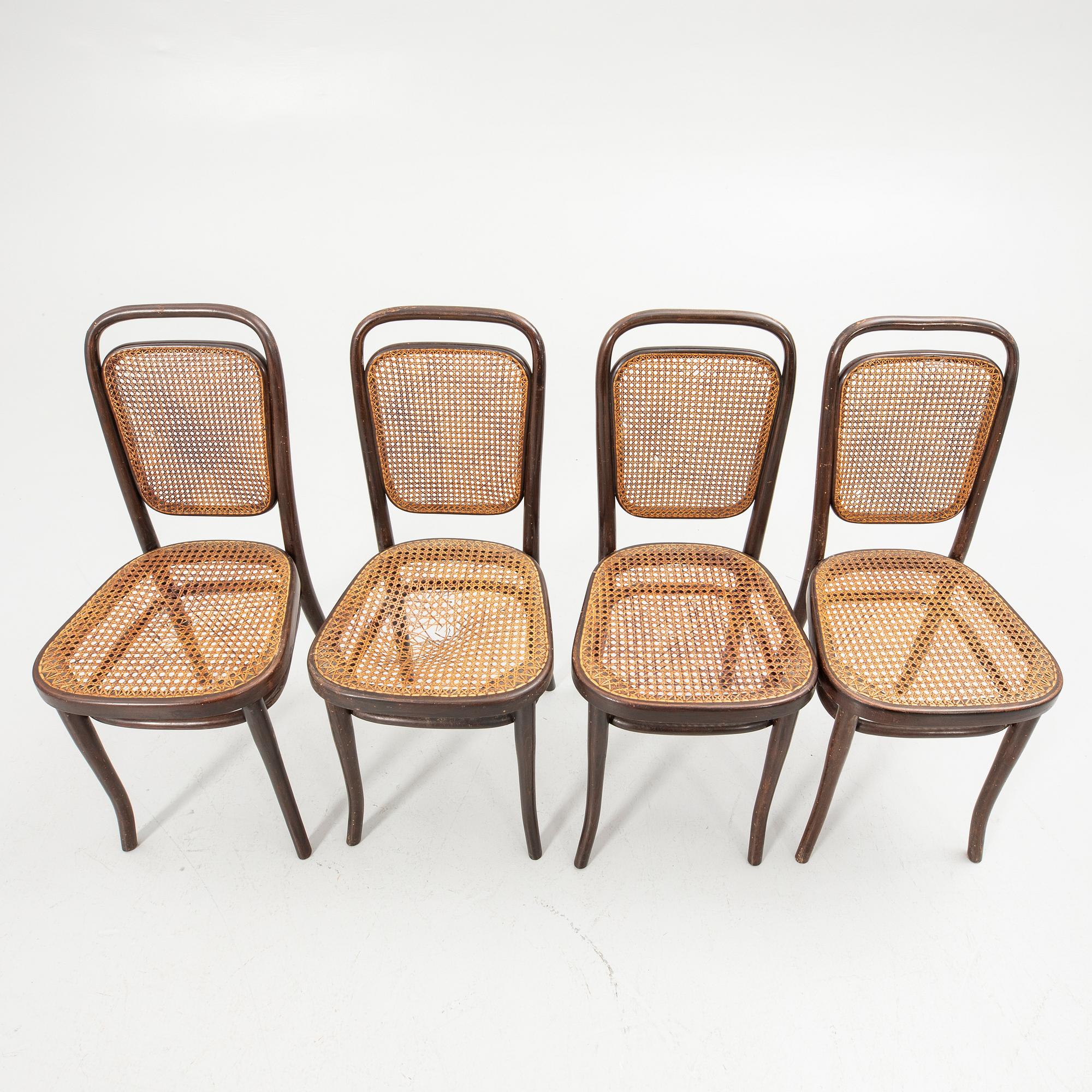 Chairs, 4, Thonet, first half of the 20th century.