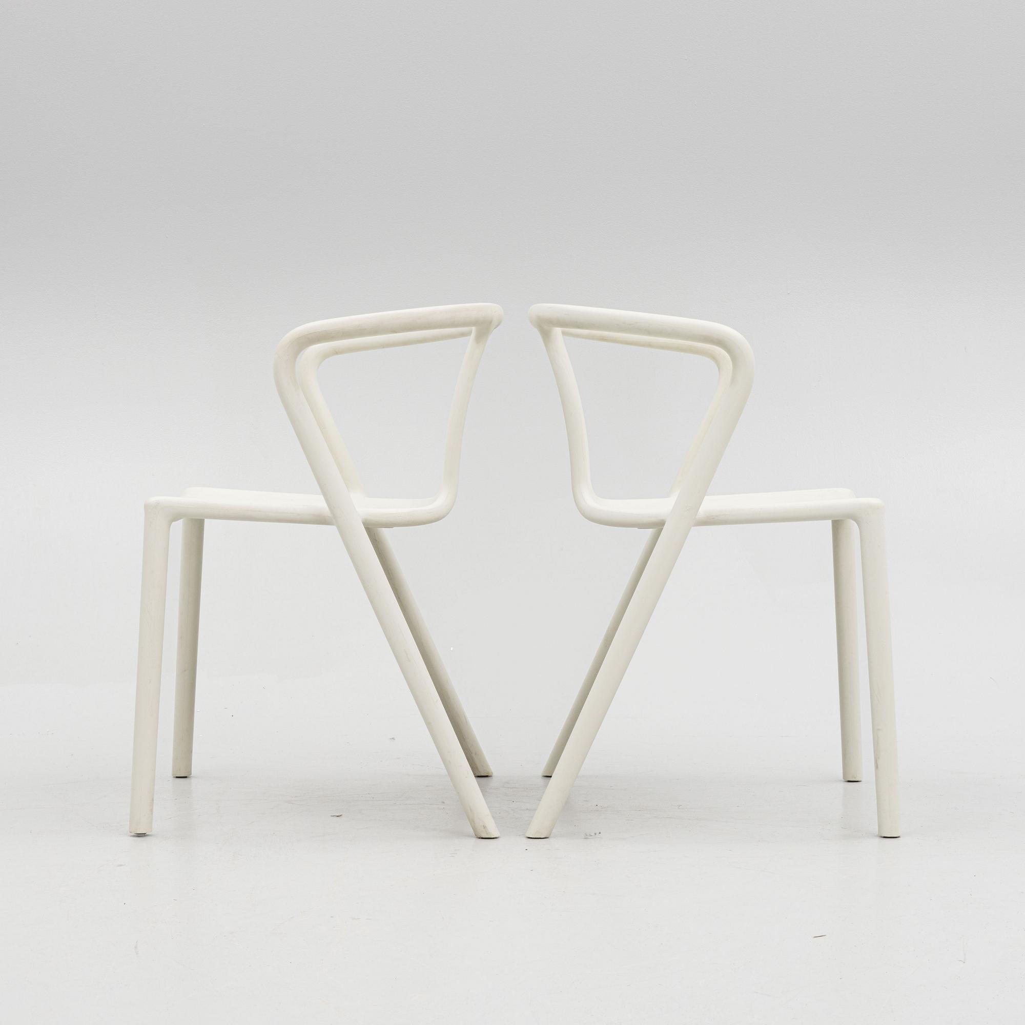 Jasper Morrison, nine "Air" chairs, Magis, Italy.