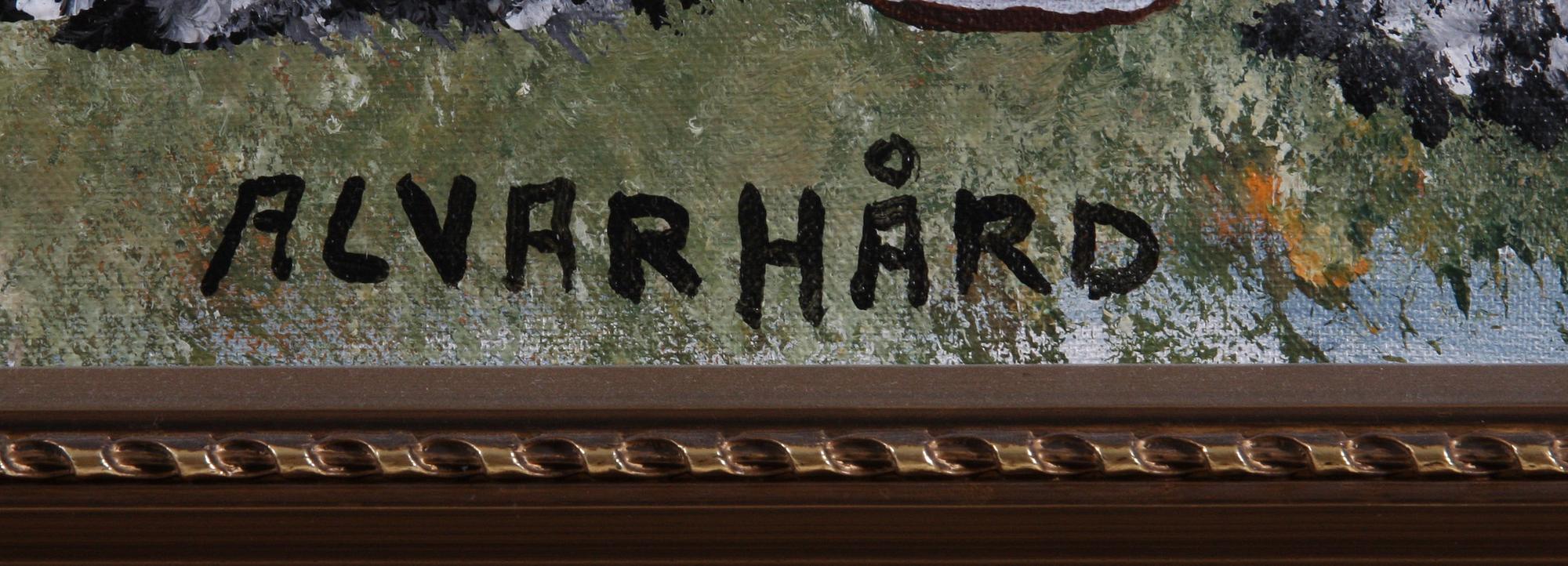 HÅRD, ALVAR, olja på duk, sign. Även sign a tergo.