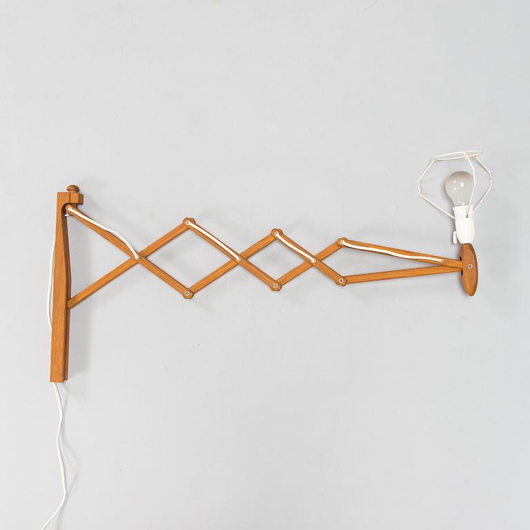 Erik Hansen, vägglampor, ett par, "Saxelampe", Le Klint, Danmark.