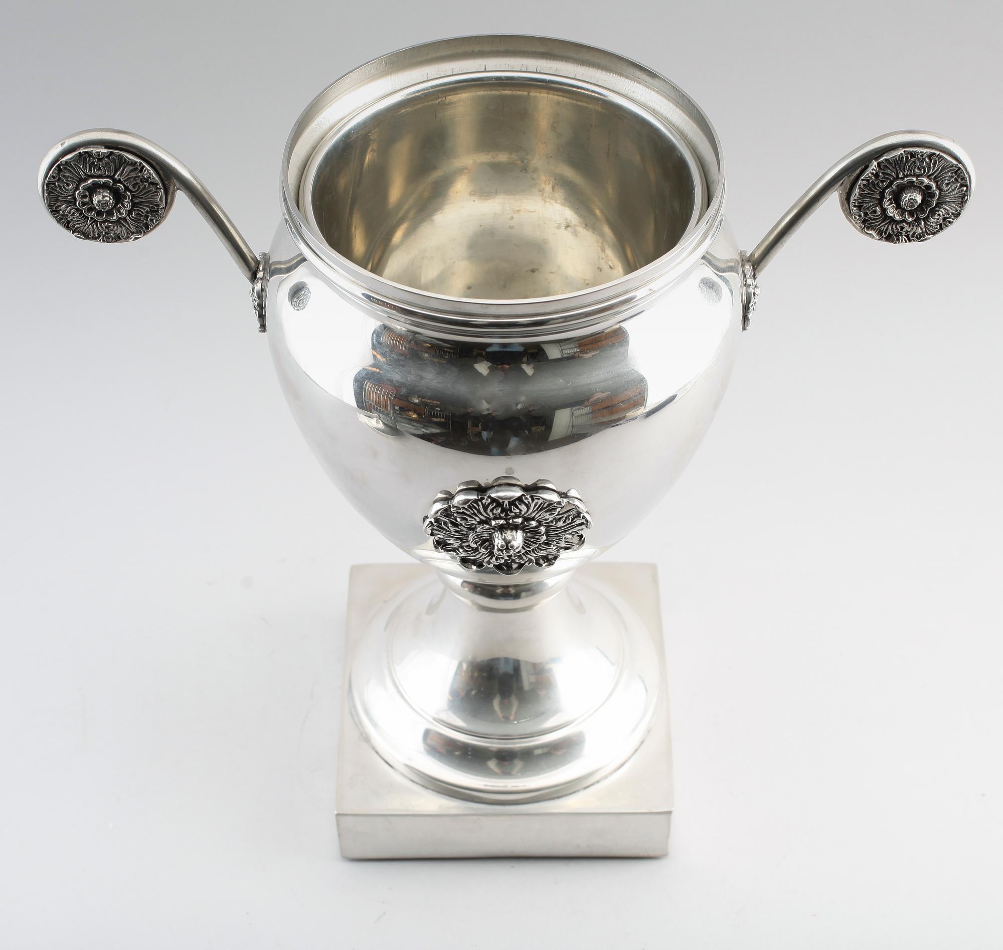 CHAMPAGNEKYLARE, nysilver, Giovanni Patrini, 1900-talets andra hälft.