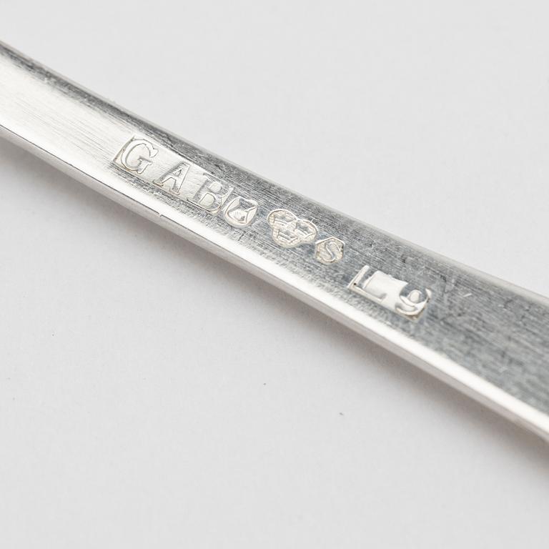 Jacob Ängman, besticksuppsättning, 103 delar, silver, "Rosenholm", GAB, Eskilstuna & Stockholm, 1960-70-tal.