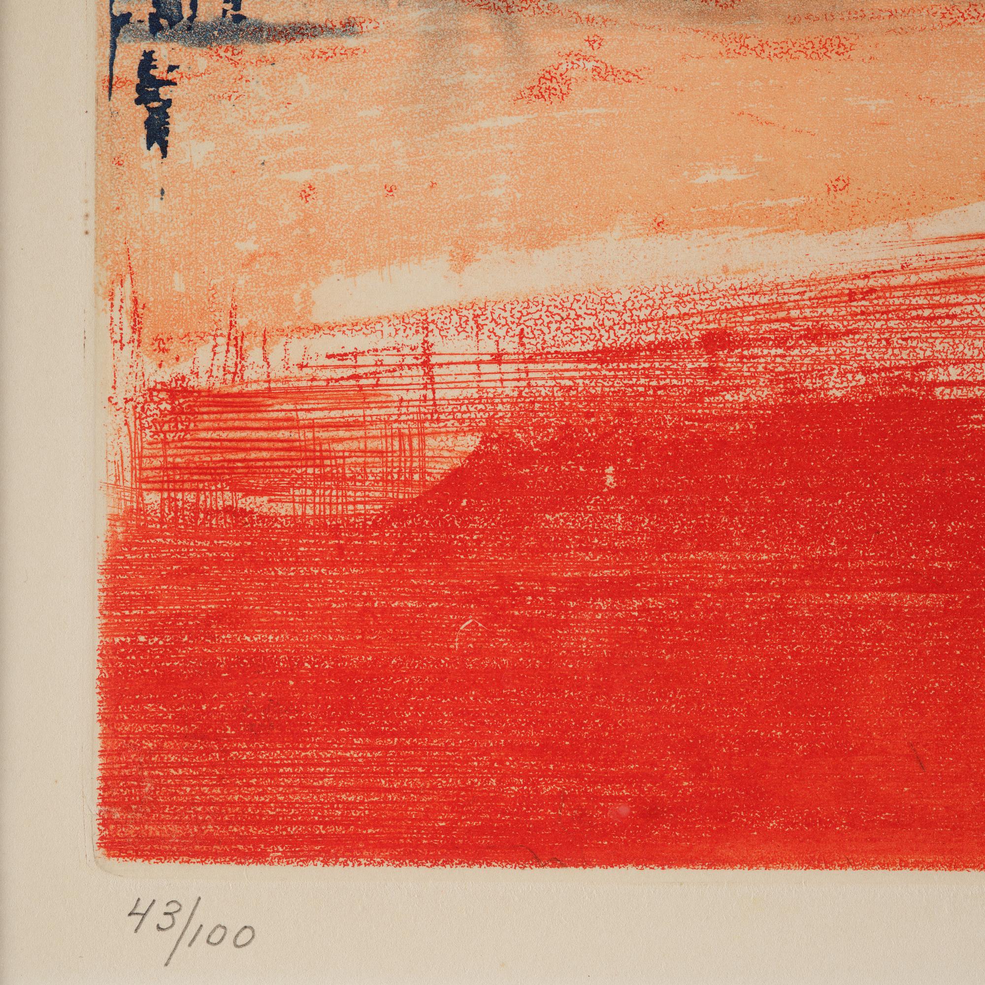Zao Wou-ki, Untitled from: "Hommage aux Prix Nobel" (The Nobel Prize Portfolio).