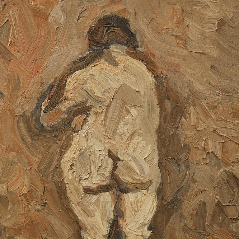 Evert Lundquist, oil on canvas, signed verso.