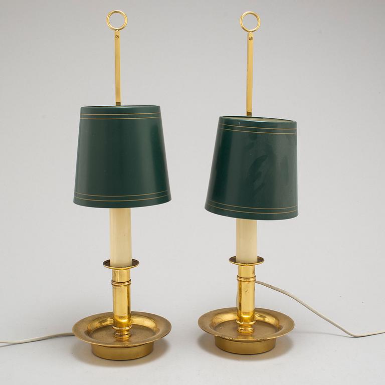 a pair of table/wall lamps from Th Valentiner, Denmark.