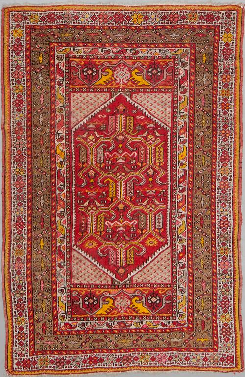 Matto, turkkilainen, 1900-luvun enismmäinen puoli, 161x106 cm.