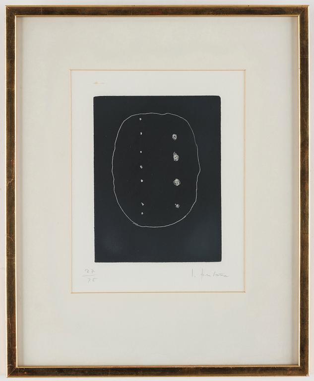 Lucio Fontana, Etching from "Dix eaux-fortes. L'Épée dans l'eau" (Alain Jouffroy).