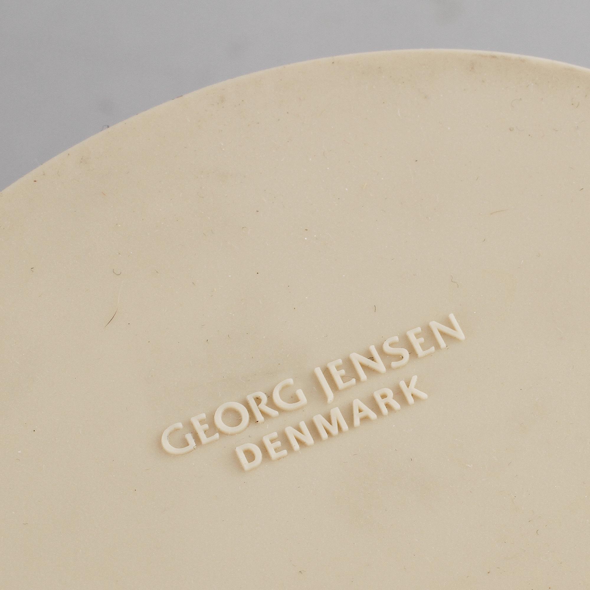 VASER, 2 st, samt SKÅL, rostfritt stål, Georg Jensen, Danmark, 1900/2000-tal.