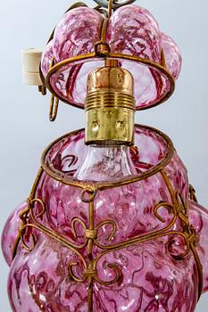 Taklampor, 4 st, Murano, Venedig, 1900-talets mitt.
